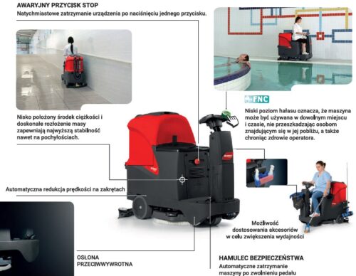 Jest najmniejszym automatem myjącym z fotelem dla operatora. Zaprojektowano go tak aby dzięki niewielkim rozmiarom przejeżdżał przez każde drzwi.